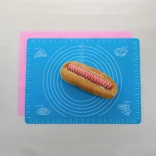 Силиконовый коврик для выпечки, прокатки, вырезать тесто, коврик для помадки, нетоксичный, не скользит, для выпечки, торта, муки, коврик для кухни, коврик для еды, аксессуары, принадлежности