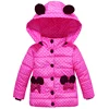Chaqueta de invierno de la muchacha abajo parka caliente niños Outwear la chaqueta niño Abrigos conejo de manga larga con capucha de algodón bebé del cabrito traje para la nieve ► Foto 1/6
