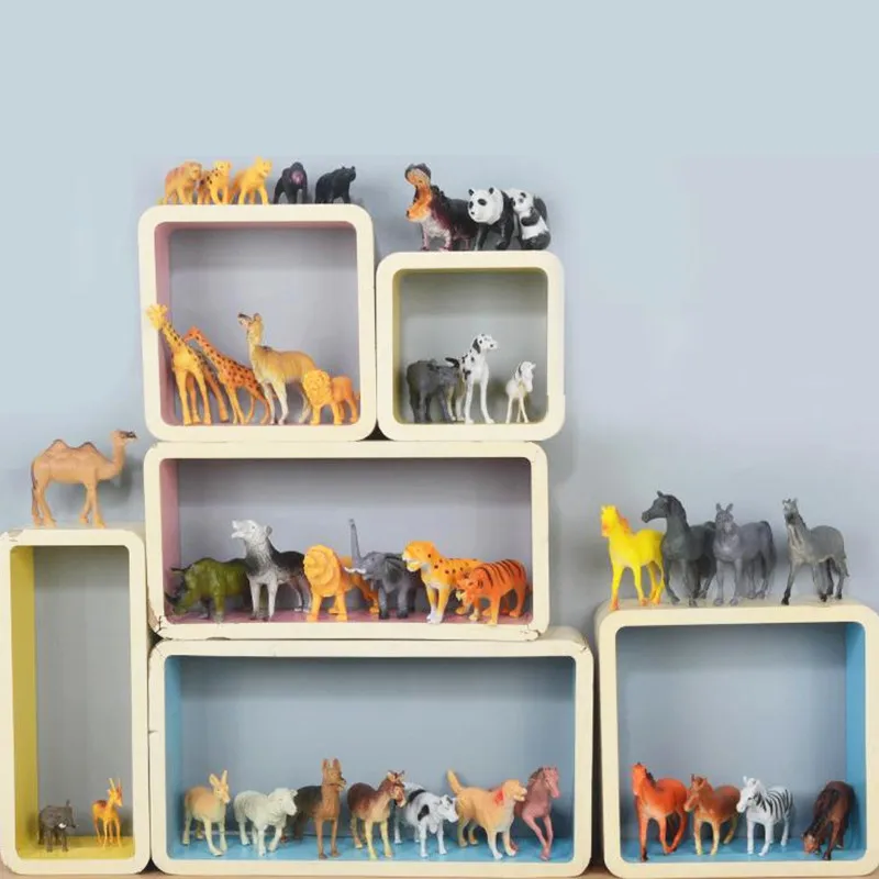 

40 pcs/Lot High quality large size Simulation Animal Figure Action Toy Model Home decoration Lovely Collection Toy