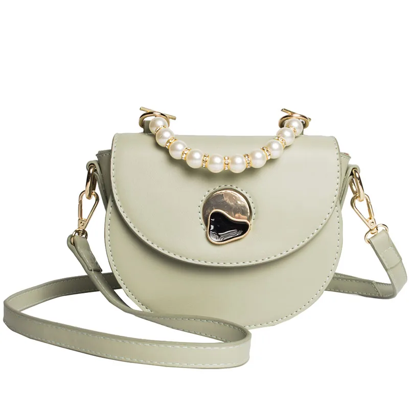 

Elegant Female Pearl Tote Bag 2019 Summer New Quality PU Leather Women's Designer Handbag Shoulder Messenger Bag Bolsos Mujer