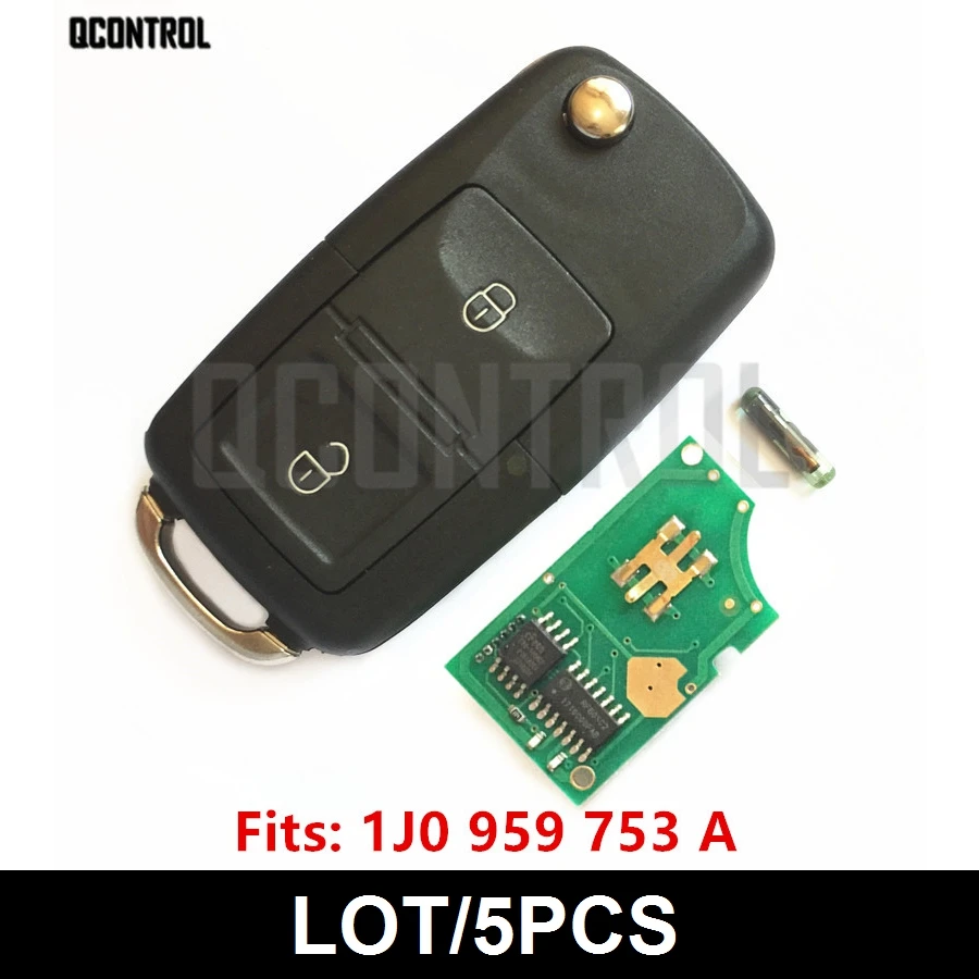 

QCONTROL Car Remote Key DIY for SKODA Octavia I 1J0959753A/5FA8137-00/5FA008137-00 1997 1998 1999 2000 2001