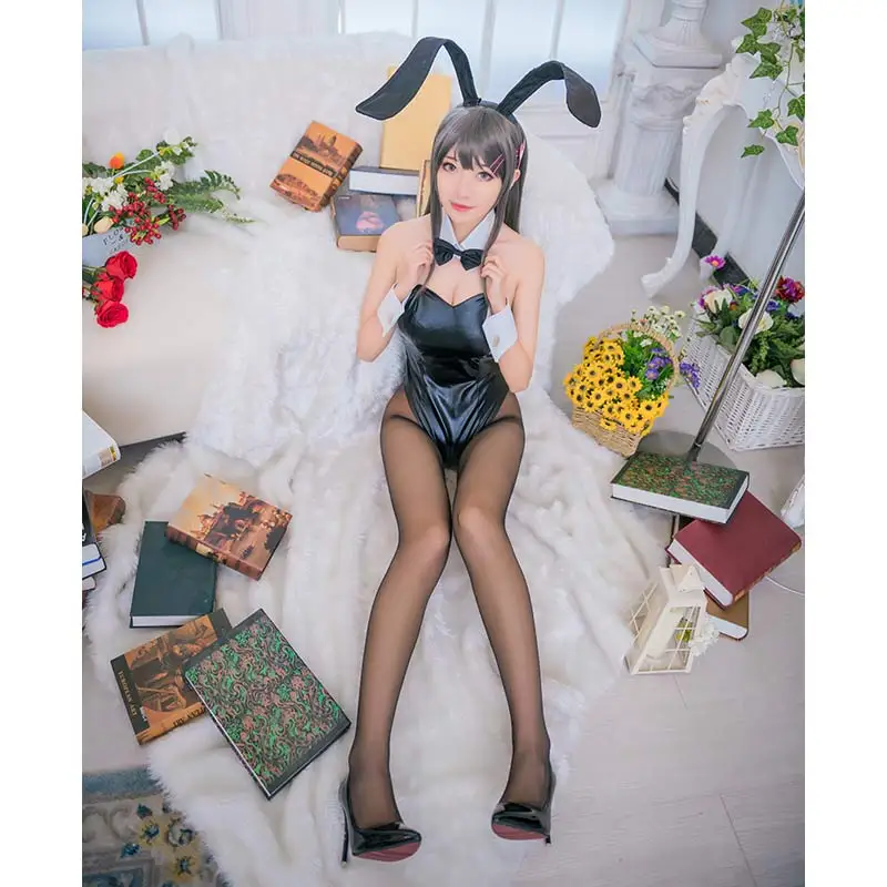 Сексуальный женский комбинезон для косплея Buta Yarou wa из аниме Seishun Bunny Girl Senpai no Yume wo