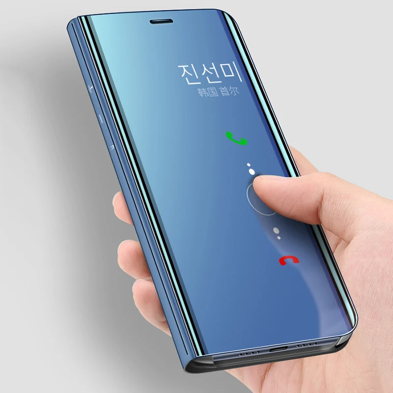

For Mate 20 Case Mirror View Smart Flip Case For Huawei Mate 20 Pro 10 Lite 20X P10 9 Plus P10 9 Lite 2017 Honor 10 9 8 Nova 4 3