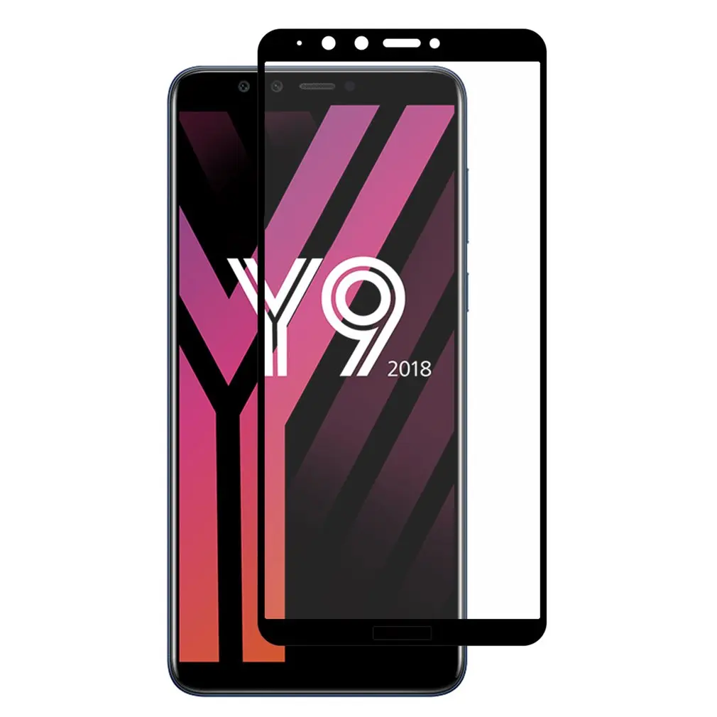 

Tempered Glass Protective Film Full Screen Protector Scratch-proof Cell Phone Screen Protector For Huawei Y9 2018/Enjoy 8 Plus