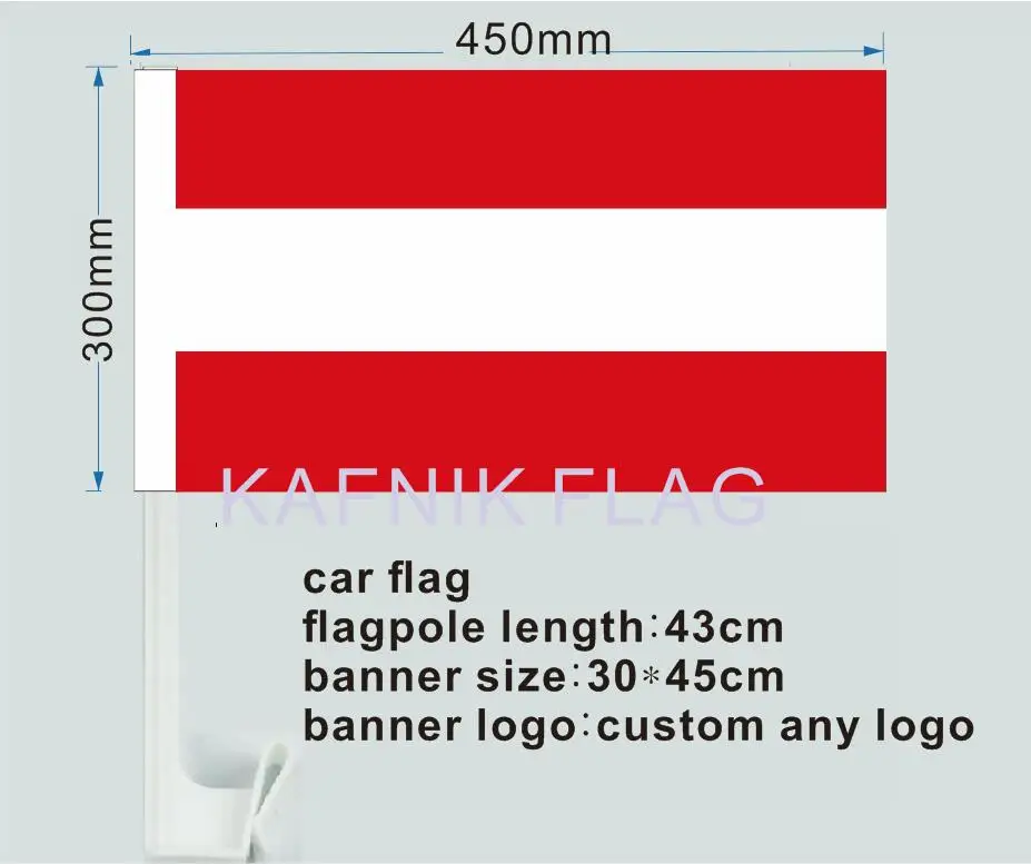KAFNIK, Austria car flag 30 x 45 cm free shipping 00066-in