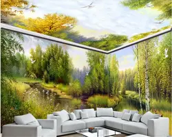 Beibehang мечта мода утолщение обои сад лес Лось Nordic весь дом стены на заказ росписи 3D обоями домашний декор