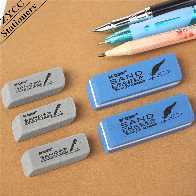 Faber Castell 7016 Natural Rubber Eraser for Gel/Ink/Ballpoint/Fountain Pen  Sand Rubber Eraser Erasable School Exam Supplies