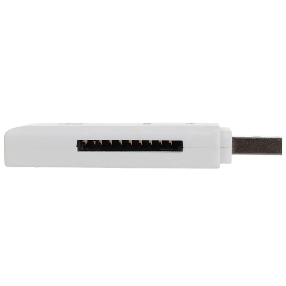 

5pcs USB 3.0 Memory Card Reader With 2 Slots 5Gbps Super Speed Card Reader With Cap for SDXC SD TF Micro SD Card White Color
