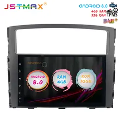 JSTMAX 9 "Android 8,0 автомобиль gps плеер для Mitsubishi Pajero V97 V93 2006-2011 с Octa Core 2 Гб оперативной памяти Авто радио мультимедиа DAB +