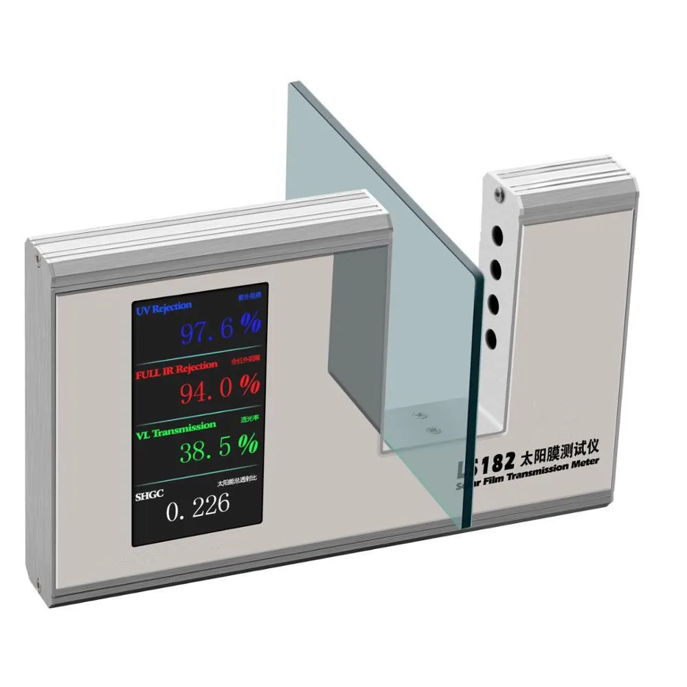 

Free Shipping High Performance Solar Film Transmission Meter With UV Full IR Visible Light Transmittance Solar Heat Gain Meter
