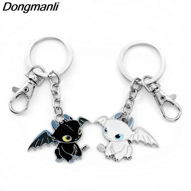 

P3413 Dongmanli How To Train Your Dragon 3 Toothless Night Fury Keychain Key Rings