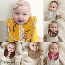 Непромокаемые детские нагрудники высокое качество хлопок нагрудники, Слюнявчики, одежда Burpy цветочный мультфильм для детей обувь мальчиков и девочек нагрудник