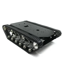 Шасси из нержавеющей стали TS600 Танк автомобиль с черными металлические дорожки, амортизатор, для перекрестных Танк модель автомобиля, робот, DIY