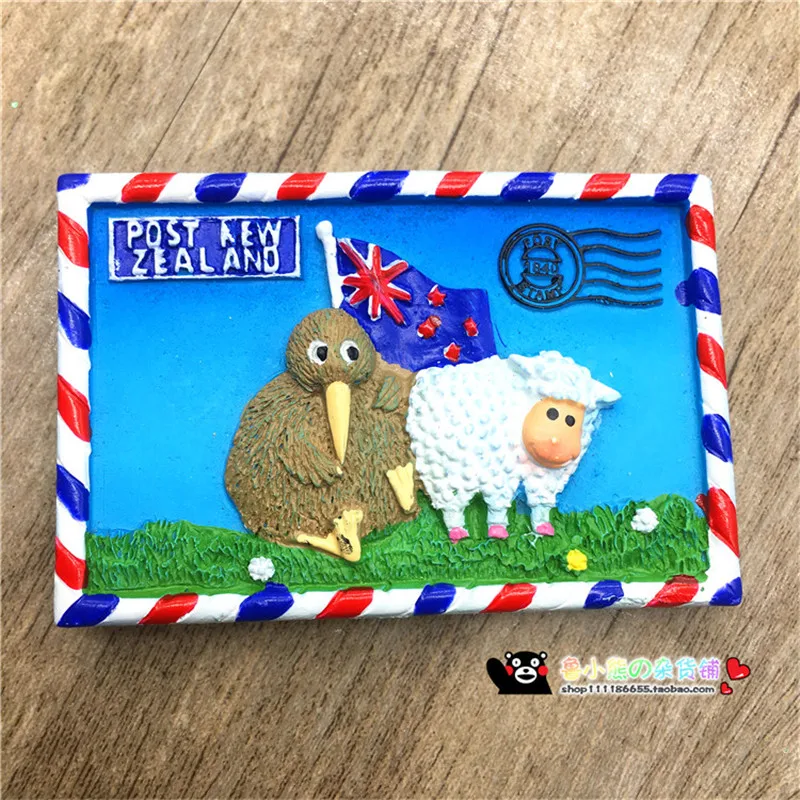 1pcs Resin Handmade New Zealand Fridge 5*7cmin Fridge