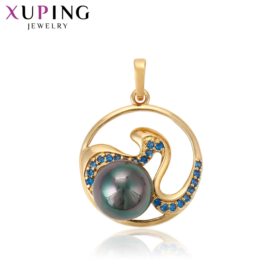 

Xuping Round Pendantl Necklace Imitation pearl Jewelry beautiful Fashion Party Christmas Gift Ladies S163.2--31236