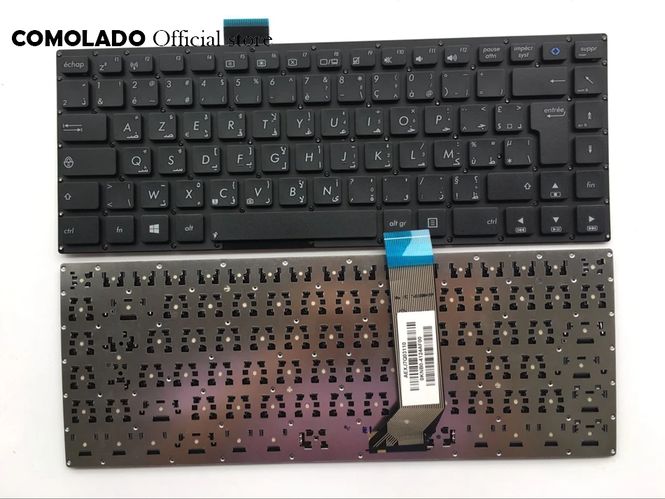 AF Arabic-French keyboard For ASUS VivoBook S400 S400C S400CA S400E Without Frame black Keyboard AF Layout