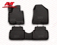 Коврики для hyundai IX35 2010-4 шт.. резиновые коврики Нескользящие резиновые интерьерные автомобильные аксессуары для укладки
