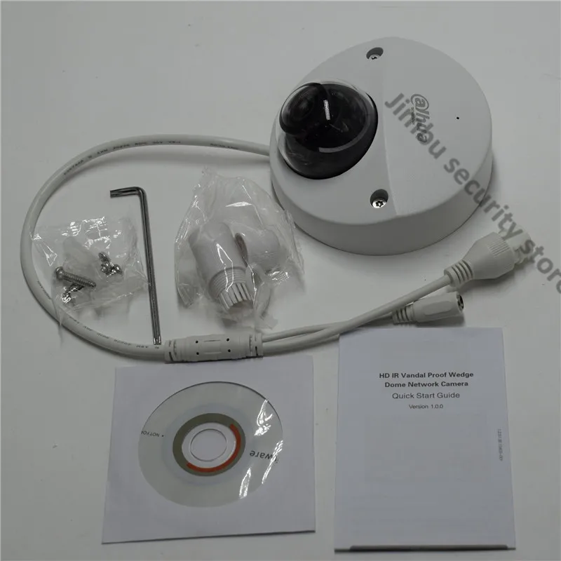 Dahua 4MP IP камера мини купольная IPC-HDBW4431F-AS IR20m IP67 поддержка IK10 POE Micro SD память CCTV камера Интеллектуальное обнаружение поддерживается Dahua 4MP IP камера мини купольная IPC-HDBW4431F-AS IR20m IP67 поддержка IK10 POE Micro SD память CCTV камера Интеллектуальное обнаружение поддерживается