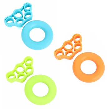 

2Pcs/set Hand Finger Grip Strengthener Exercise Rings Finger Resistance Bands for Improving Dexterity Wrist Strength Injury