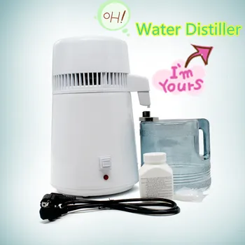 110V/220V Water Distiller Filter machine distillation Purifier equipment Stainless Steel Water Distiller Water Purifier 4L 1