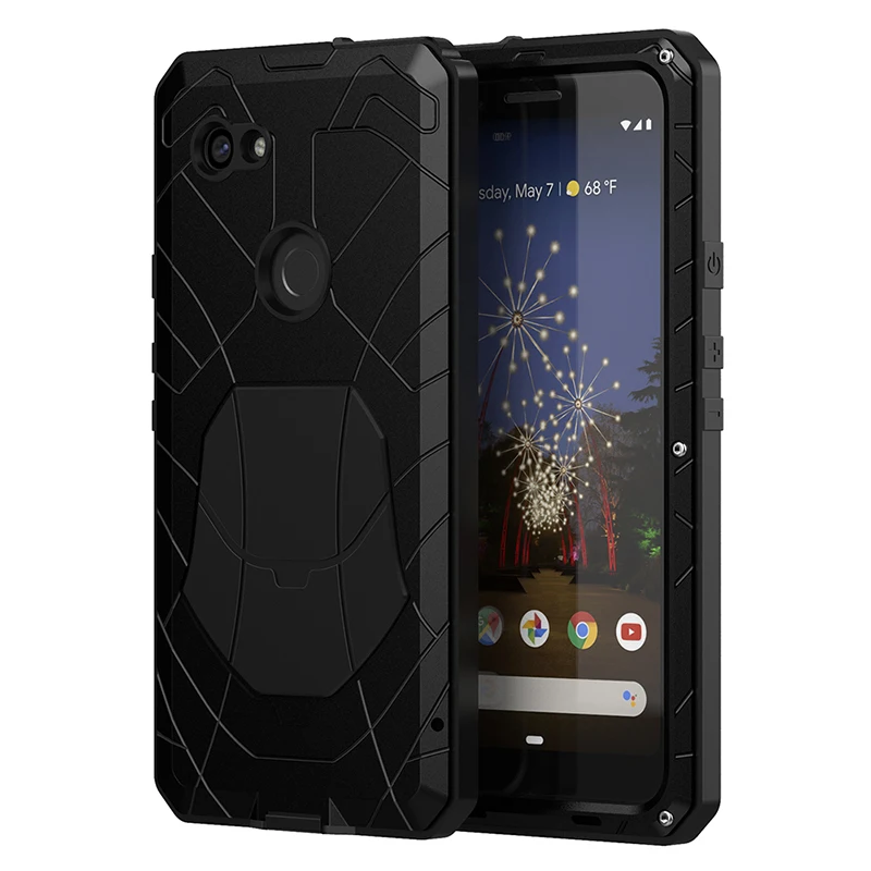 

for Pixel 3A Case Aluminum metal+Silicon back Cover for Google Pixel 3a XL Coque