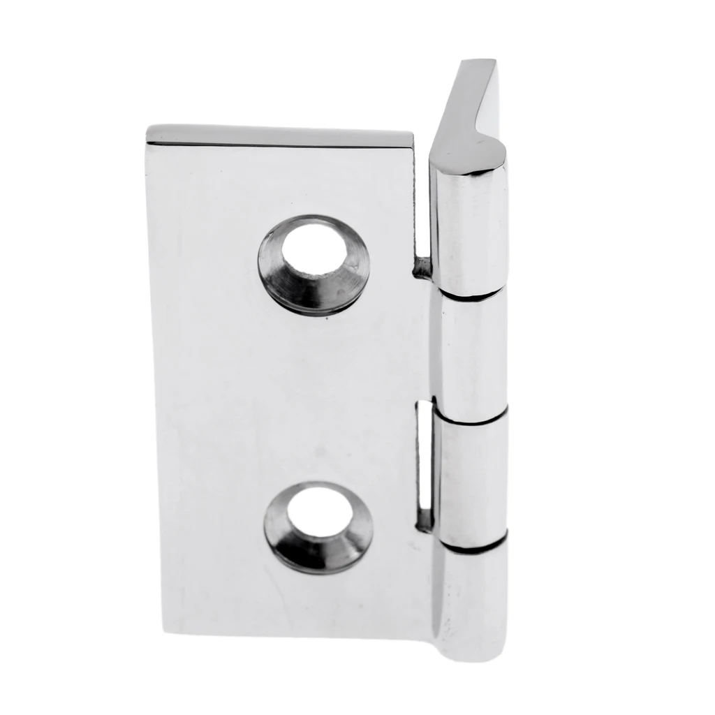 Durable Marine 316 Stainless Steel Flush Strap Hinge Door Hinge for Marine Fishing Boat Yacht RV Dinghy Home Desk Replacement