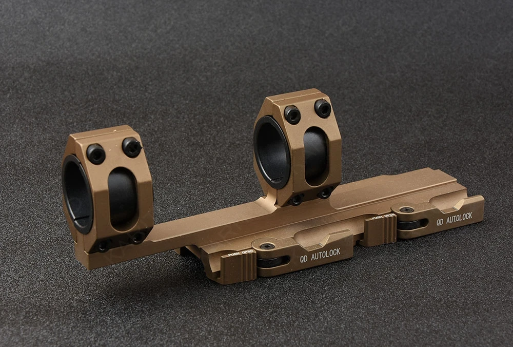 QD Auto Quick Release Detach for 20mm Picatinny Rail Rifle Square Stop Pin Scope Mount 30mm 25mm