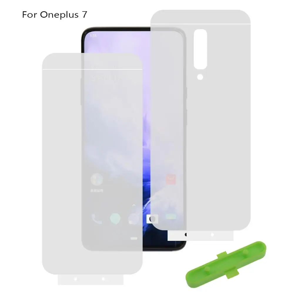 

2PCS 3D Full Screen Hydrogel Film For Oneplus 6 6T 7 7 Pro 1+7 Front Back Screen Protector 5D Soft Nano TPU Film Not Glass