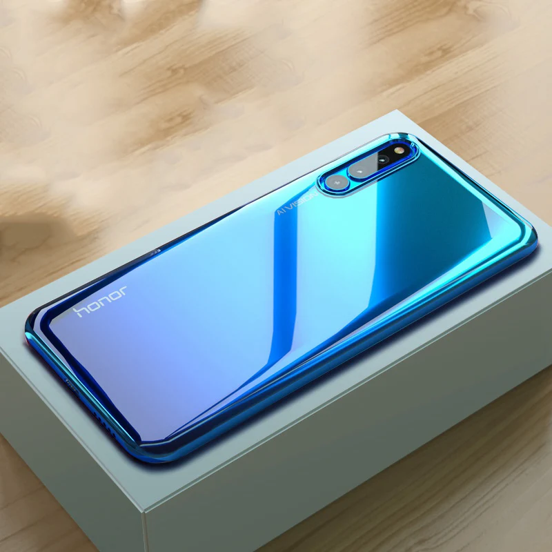 

Simple electroplating colorful gradient color case For Huawei Honor magic 2 magic2 cover all-inclusive protective shell