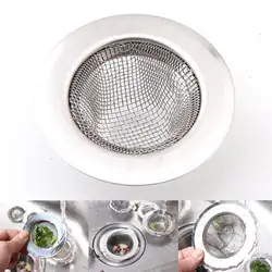 Нержавеющая сталь стока дома Кухня Инструмент Круглый раковины ситечко Ванная комната фильтр чистая удобно мыть овощей