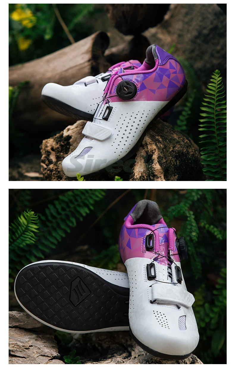 Santic Cycling Shoes Men Women MTB Mountain Road Bike Shoes Rubber Anti-slip Unlocked Bicycle Shoes Zapatillas Ciclismo