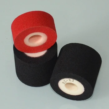 

Black Diameter 36mm Height 32mm batch code machine solid ink roller for HZ 100 coding machine