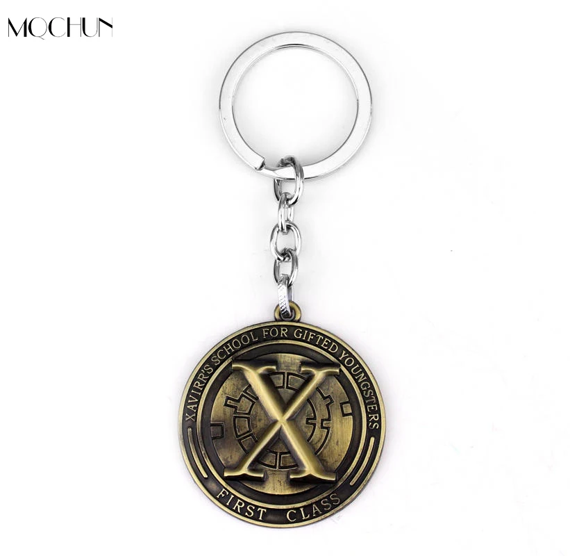 

MQCHUN Movie Jewelry The Marvel Comic X-Men Keychain Apocalypse Keyring Holder Gift Chaveiro Car Key Chain Pendant Souvenir Gift