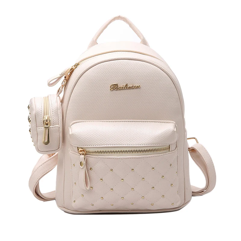 

2017 Summer New Vintage Retro Lady PU Leather Bag Small Women Mini Backpack Mochila Feminina School Bags for Teenagers Bolsa