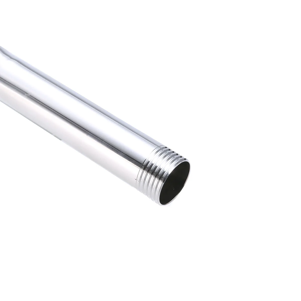 1pc Angled G1/2" Shower Head Extra Tube Chrome Shower Arm for Sprayer Bathroom Spray Nozzle Extension Pipe Stainless Steel