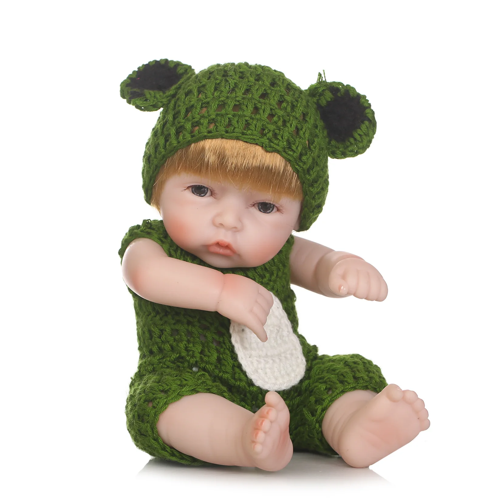 Мягкие силиконовые куклы reborn мальчик блонд baby boy menina рождественские