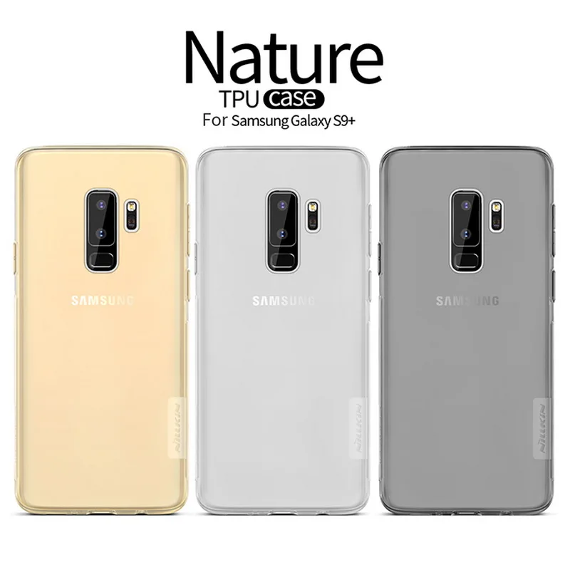 Чехол для Samsung galaxy s9 + Nillkin Nature мягкие прозрачные чехлы из ТПУ задняя крышка