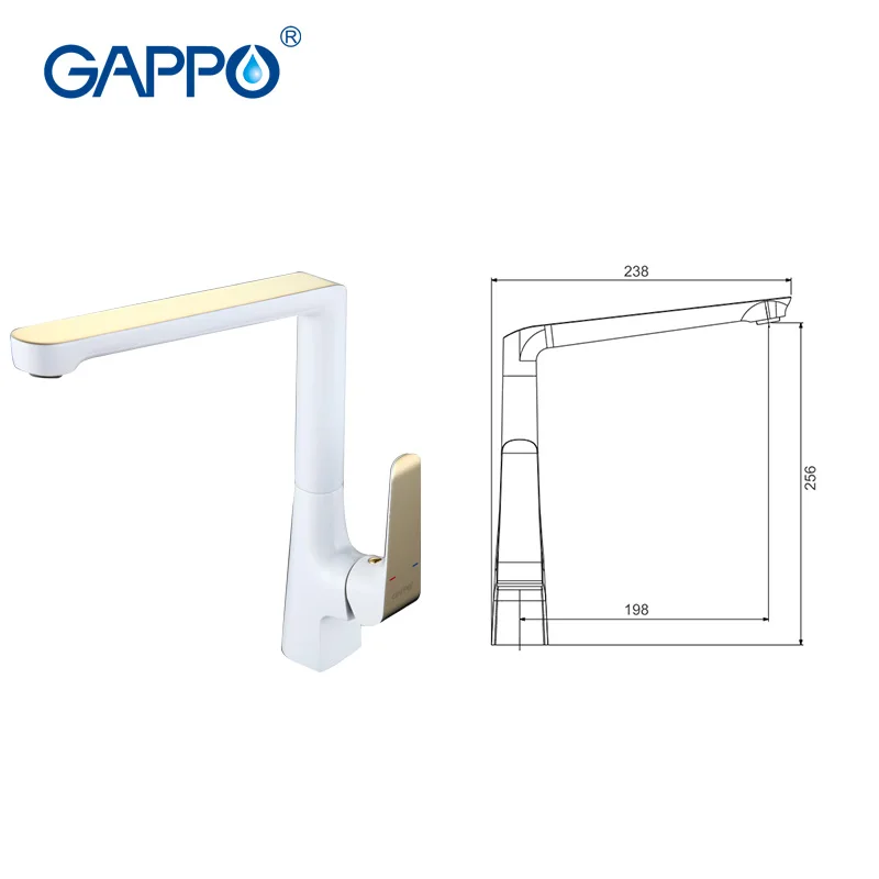 GAPPO Golden kitchen faucet water mixer tap torneira white kitchen sink faucet Brass water faucet tap 360 rotate kitchen taps GAPPO Golden kitchen faucet water mixer tap torneira white kitchen sink faucet Brass water faucet tap 360 rotate kitchen taps
