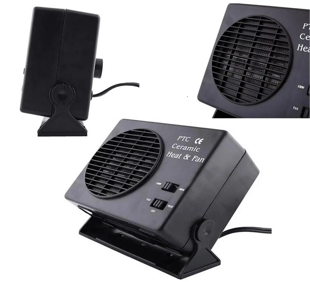 Aquecedor de Cerâmica Secador de Calor Controle de Temperatura 300 w Carro Portátil Demister Fresco Ventilador Janela Brisas Desembaçador Deicer dc 12 v 150 - 7 Portátil Aquecedor De Cerâmica Demister Fresco Ventilador