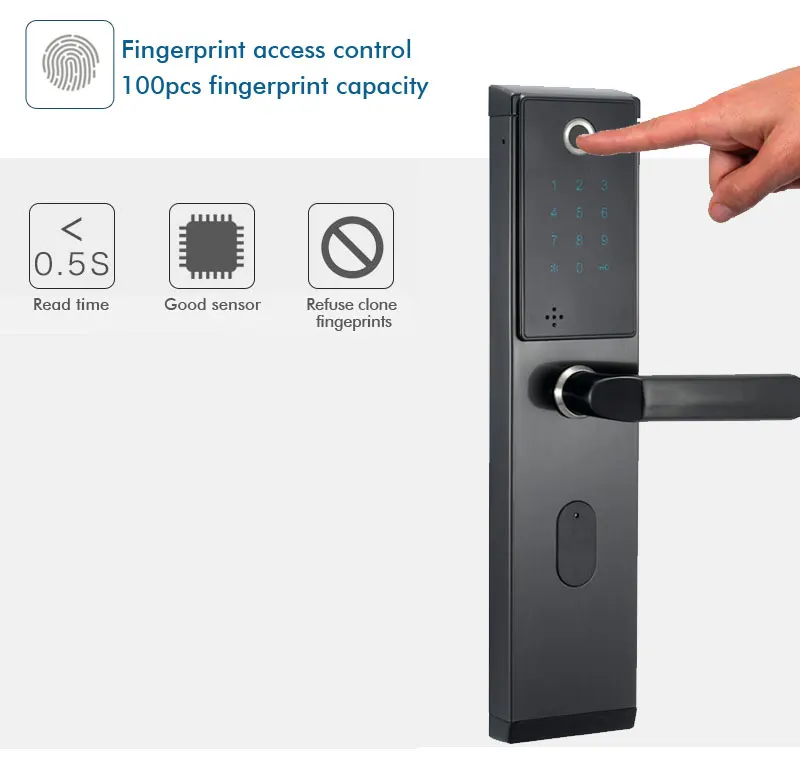 Новое поступление биометрический дверной замок с отпечатком пальца интеллектуальный электронный замок проверка отпечатков пальцев с паролем и RFID разблокировка