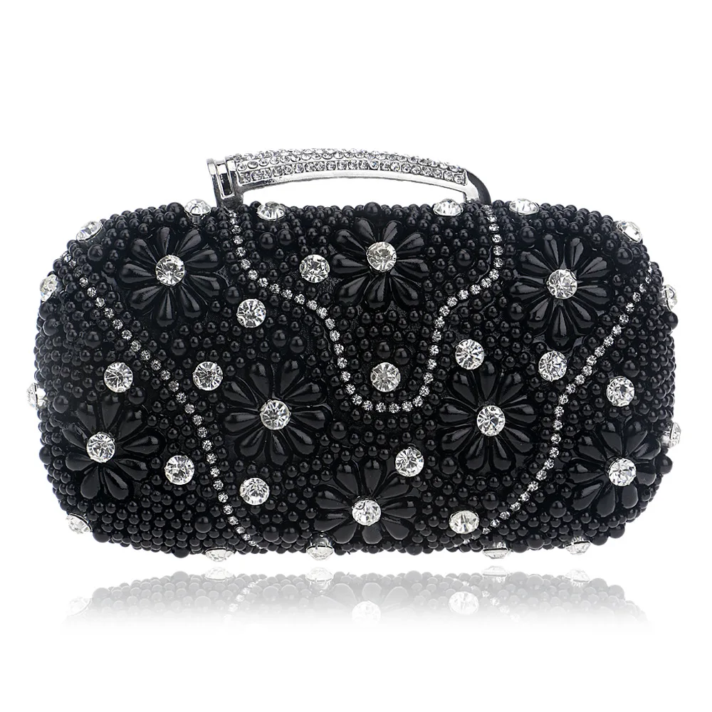 

Fashion Women Evening Shoulder Bag Bridal Clutch Chain Elegant Rinstone Handbag Elegant Party Bags Wedding Lady Evening Bag