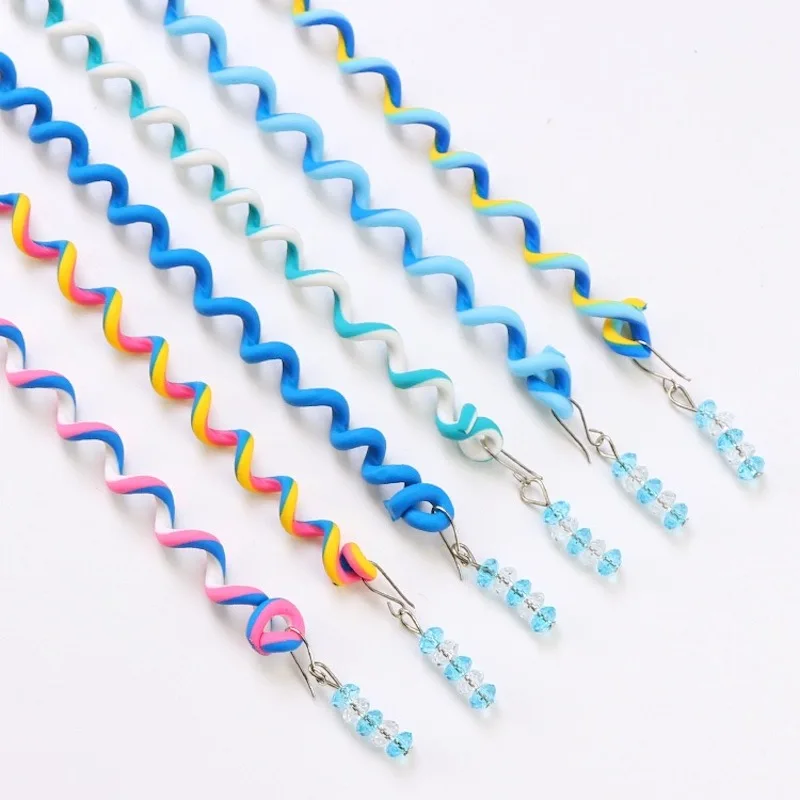 

6pcs/lot Rainbow Color Headband Hair band Crystal Long Elastic Hair Bands for Headwear Cute Girls Random Color Hair Accessories