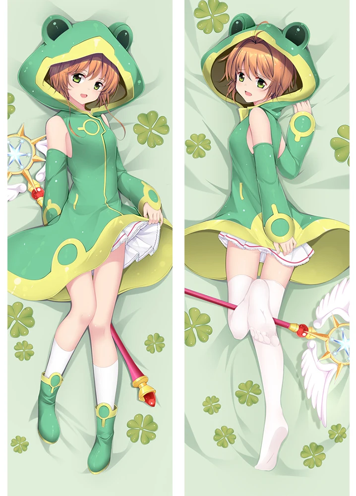 Японское аниме карточка Captor Sakura KINOMOTO SAKURA обнимающая Подушка Чехол Dakimakura 18031-1 | Дом