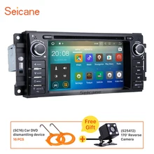 Seicane Android 7.1 Car DVD Player for 2008-2010 Jeep Commander Built-in 4G WIFI Bluetooth GPS Navigation support Backup camera