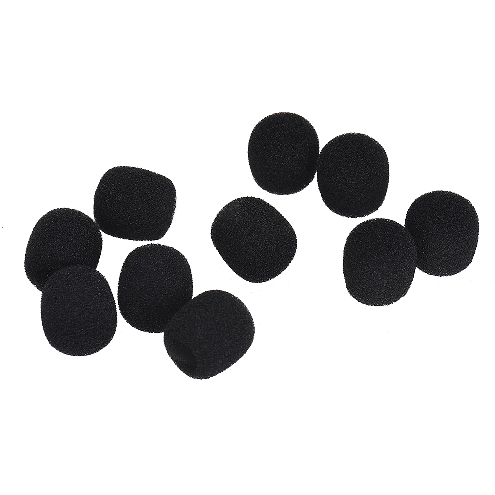 Andoer 10pcs Mini Lapel Headset Microphone Mic Windscreen Windshield Wind Shield Foam Cover