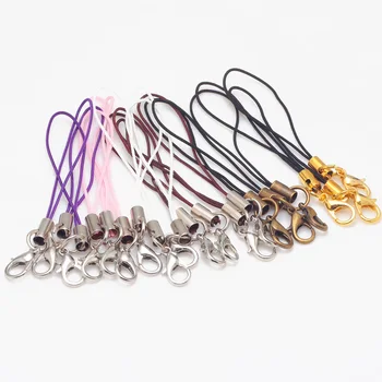 

Seven Colors Rope Lobster Clasps For Cell Phone Lanyard Cords Strap Jewelry Findings 100pcs/lot 67mm 7906
