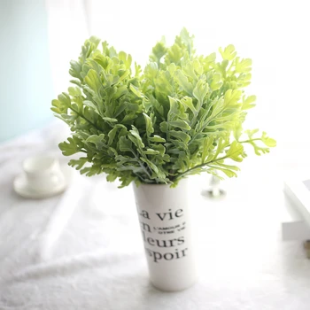 

3color Pine Tree Leaves Plastic Artificial Plants Green Grass Imitation Tower Plant Wedding Home Decoration Table Decors Grass 5