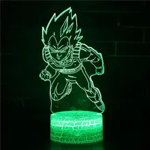Dragon Ball Goku Strength bombes креативный настольный 3d светодиодный светильник для спальни декоративное освещение детские праздничные подарки ночник