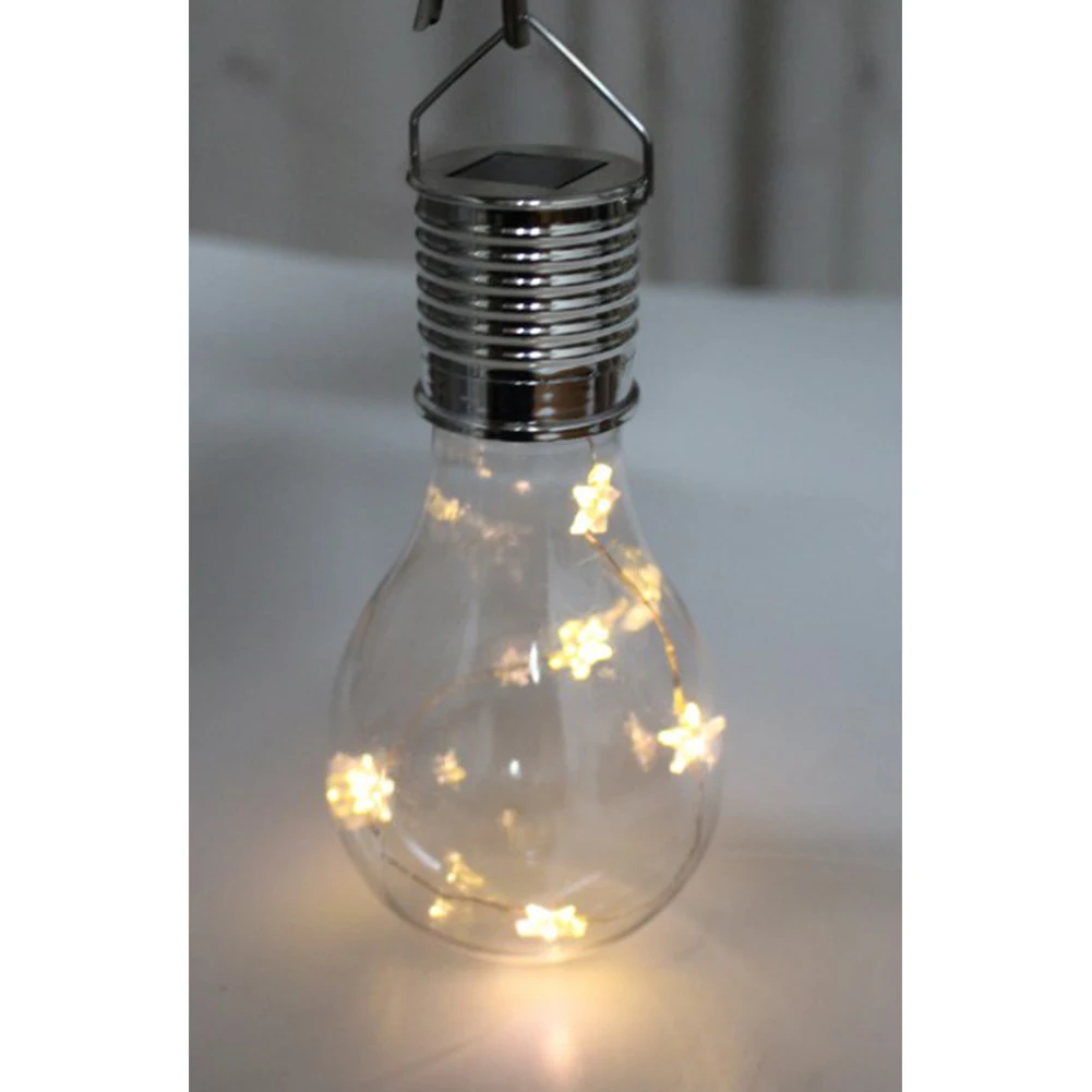 

Home Portable Lamp Solar Light Rotatable Durable Outdoor Garden Decoration LED Bulb Balcony Hanging Stars Waterproof Lawn