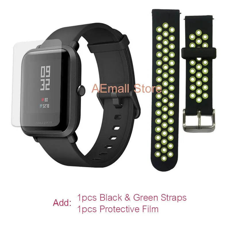 [Русский язык] Xiaomi Amazfit Bip Смарт часы мужские Huami Amazfit GPS Smartwatch темп Lite IP68 Водонепроницаемый сердечного ритма 45 дней Батарея часы смарт умные часы xiaomi